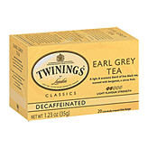 Twinings Of London Tea Bags Earl Grey Tea Decaffeinated 1.23 Oz Left Picture